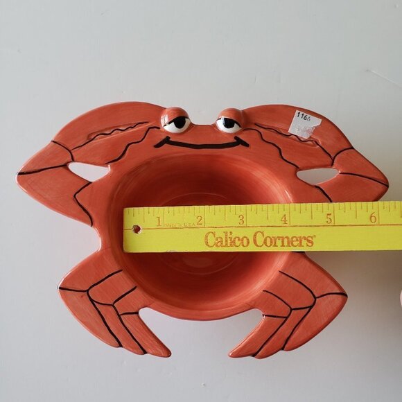 NWT - Red Ceramic Crab/ Lobster Bowl - Picture 4 of 5